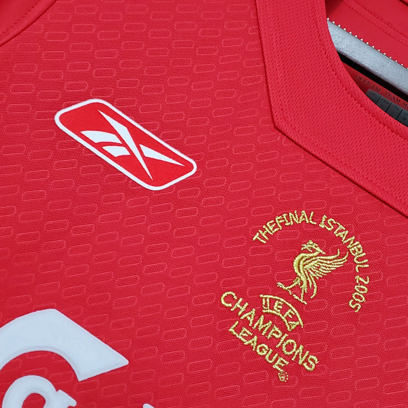 Camisa Retrô Liverpool 2005/05 Home Champions League Edition