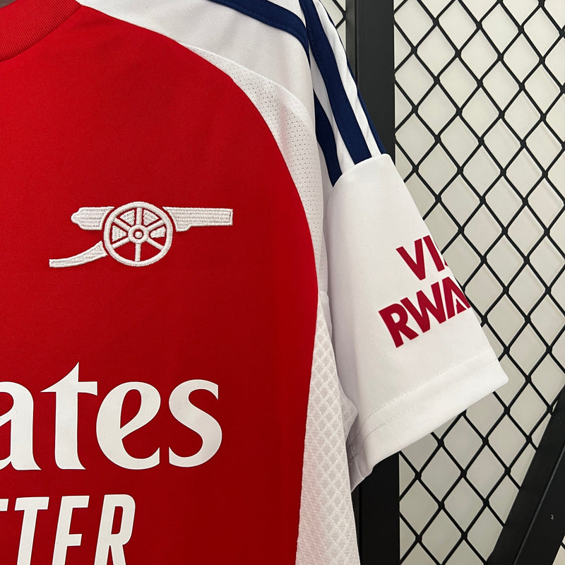 CAMISA LANÇAMENTO DO ARSENAL 24/25 VERMELHO E BRANCO