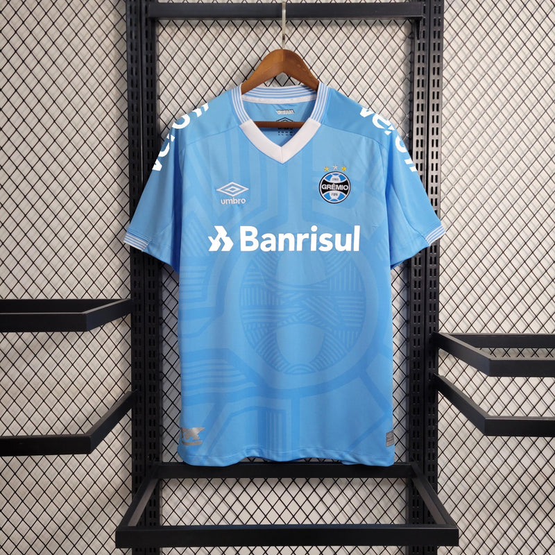 Camisa Oficial do Grêmio - 23/24 - Patrocínio - Personalizável