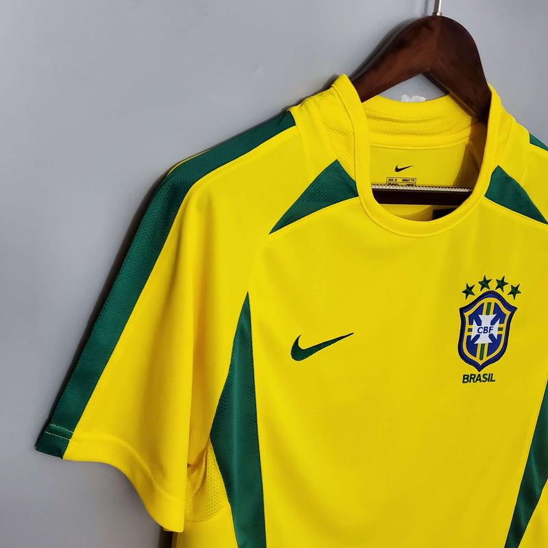 Camisa Retrô Seleção Brasil 2002/02 Home